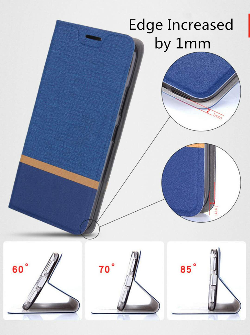 Bakeey-Flip-Cloth-PatternPU-Leather-Full-Protective-Case-For-Xiaomi-Mi-A2-Lite--Xiaomi-Redmi-6-Pro-1342674-1