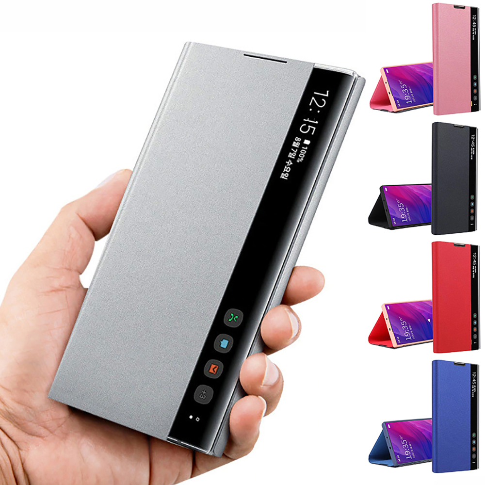 Bakeey-Foldable-Flip-Smart-Sleep-Window-View-Stand-PU-Leather-Protective-Case-for-Samsung-Galaxy-S20-1668419-1