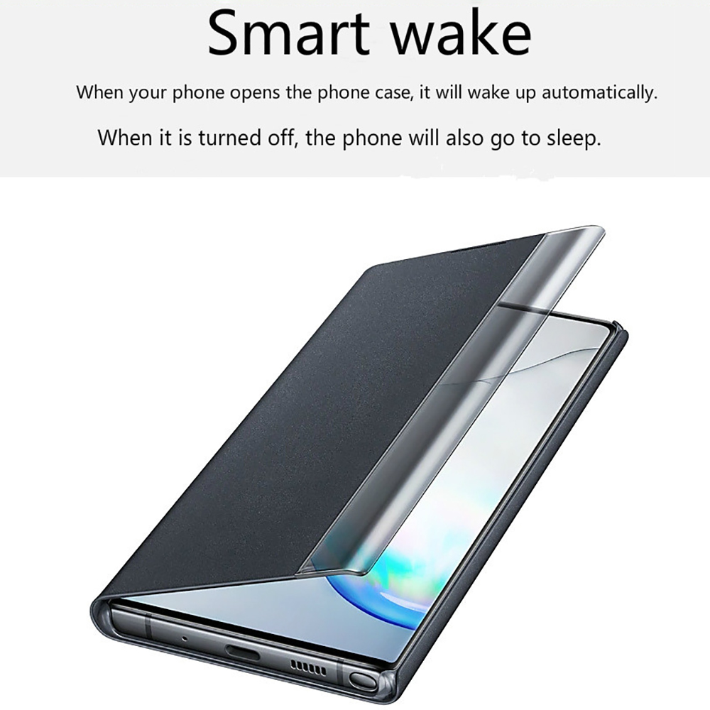 Bakeey-Foldable-Flip-Smart-Sleep-Window-View-Stand-PU-Leather-Protective-Case-for-Samsung-Galaxy-S20-1668419-3