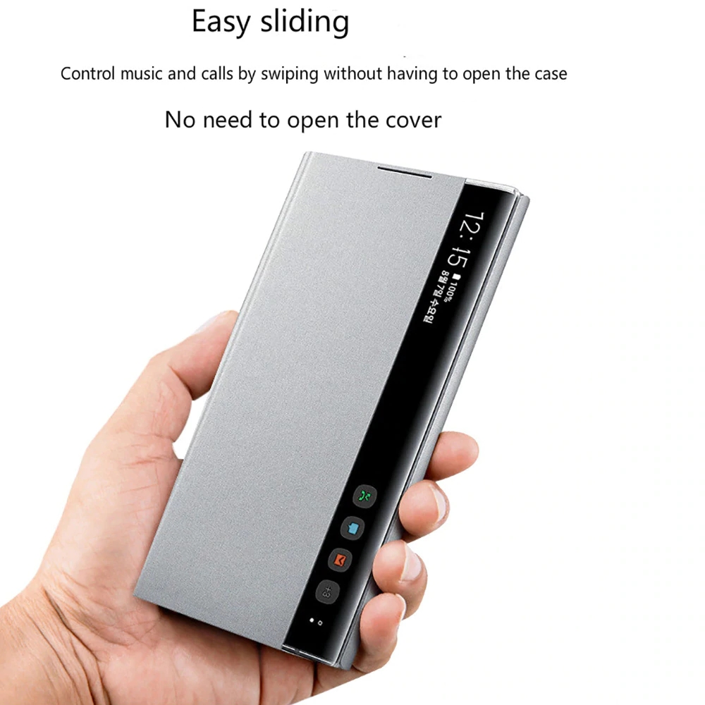 Bakeey-Foldable-Flip-Smart-Sleep-Window-View-Stand-PU-Leather-Protective-Case-for-Samsung-Galaxy-S20-1668419-5