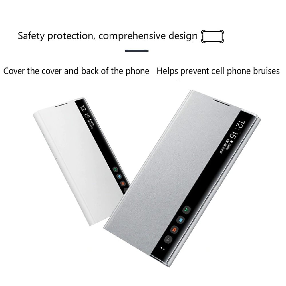 Bakeey-Foldable-Flip-Smart-Sleep-Window-View-Stand-PU-Leather-Protective-Case-for-Samsung-Galaxy-S20-1668419-9
