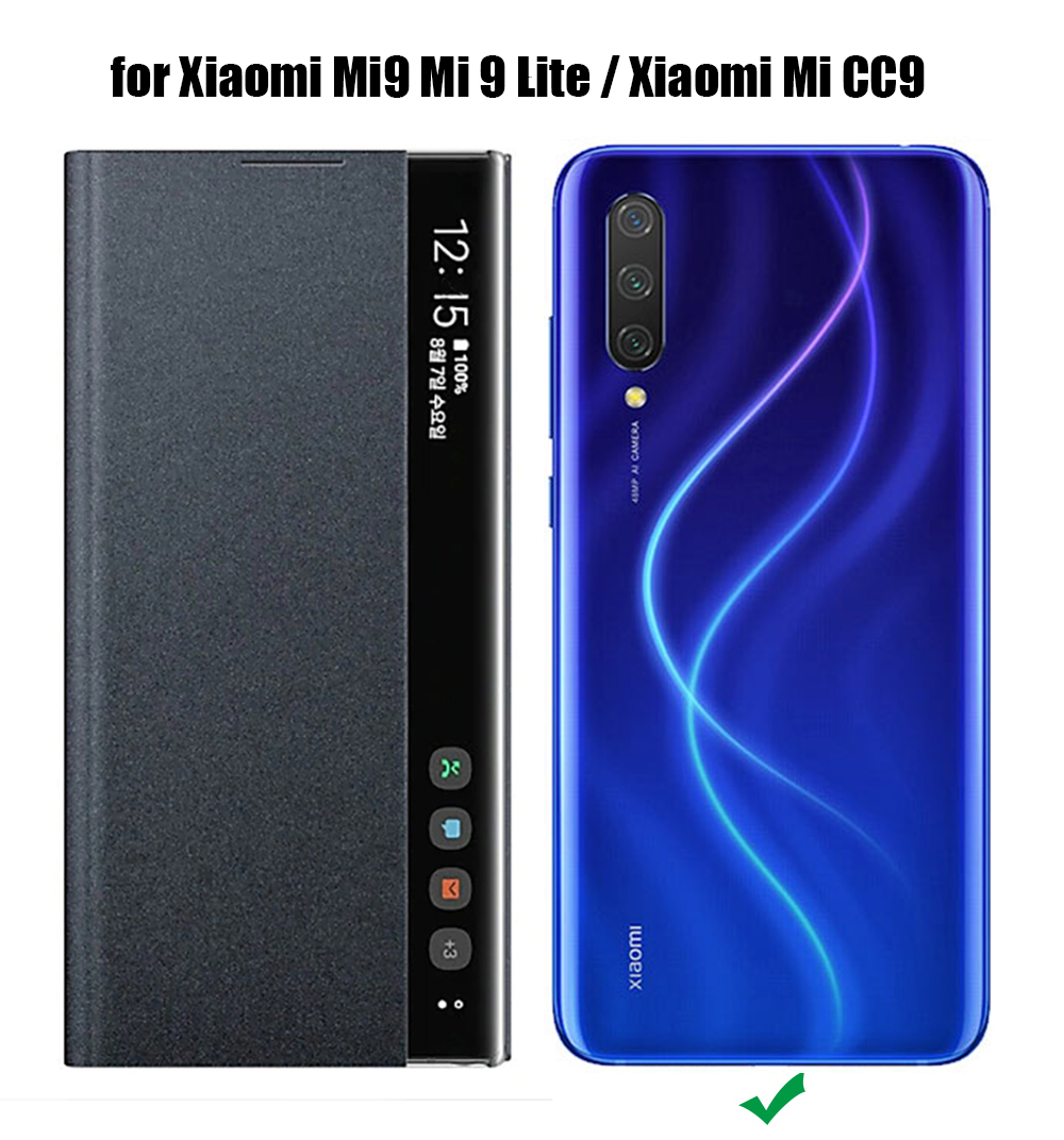 Bakeey-Foldable-Smart-Sleep-Window-View-Stand-Flip-PU-Leather-Protective-Case-for-Xiaomi-Mi9-Mi-9-Li-1620863-1