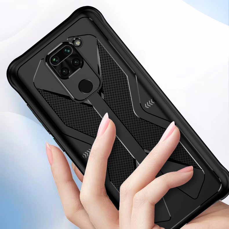 Bakeey-For-Xiaomi-Redmi-Note-9-Case-Armor-Shockproof-Anti-fingerprint-Anti-sweat-TPU-Soft-Protective-1689748-4