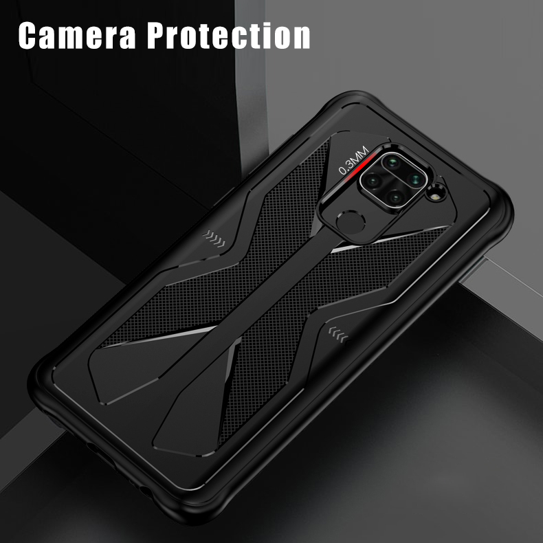 Bakeey-For-Xiaomi-Redmi-Note-9-Case-Armor-Shockproof-Anti-fingerprint-Anti-sweat-TPU-Soft-Protective-1689748-6