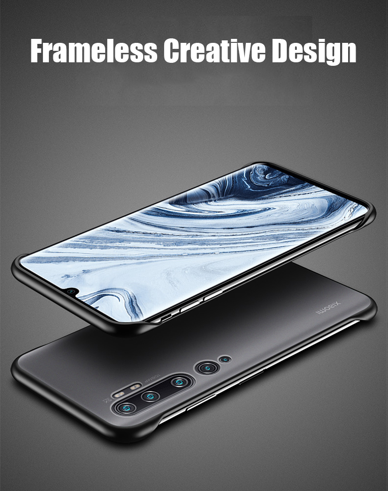 Bakeey-Frameless-Ultra-Thin-Matte-With-Finger-Ring-Hard-PC-Protective-Case-for-Xiaomi-Mi-Note-10--Xi-1607303-2
