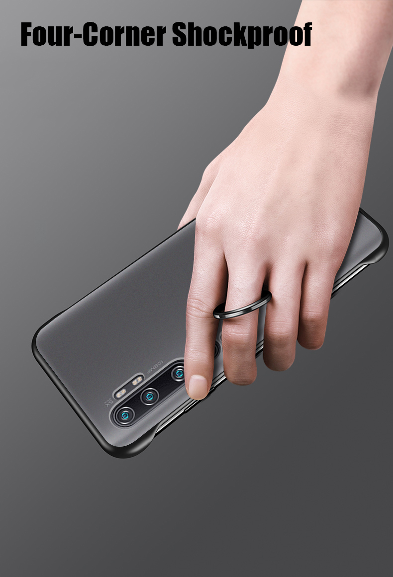 Bakeey-Frameless-Ultra-Thin-Matte-With-Finger-Ring-Hard-PC-Protective-Case-for-Xiaomi-Mi-Note-10--Xi-1607303-6
