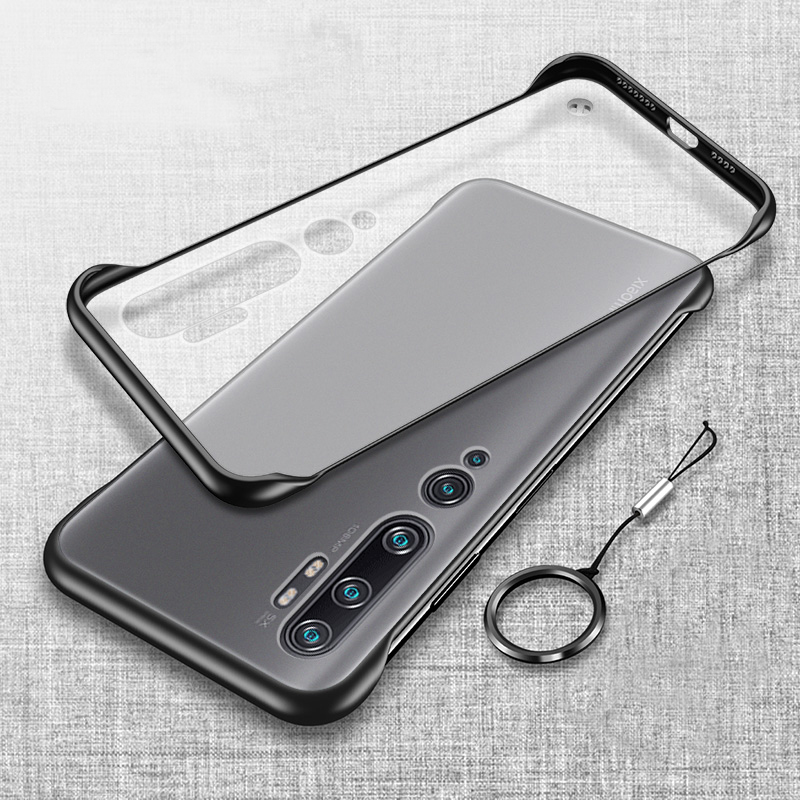 Bakeey-Frameless-Ultra-Thin-Matte-With-Finger-Ring-Hard-PC-Protective-Case-for-Xiaomi-Mi-Note-10--Xi-1607303-9