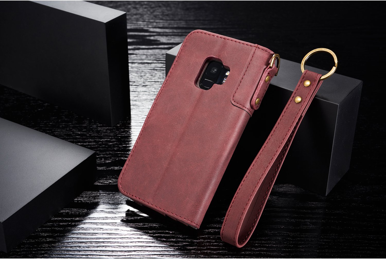 Bakeey-Genuine-Cowhide-Leather-Magnetic-Flip-Wallet-Kickstand-Protective-Case-For-Samsung-Galaxy-S9S-1280143-11