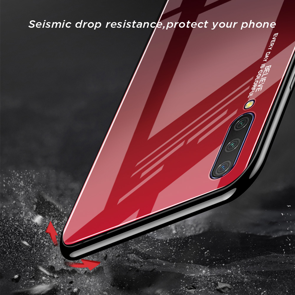 Bakeey-Gradient-Color-Tempered-Glass--Soft-TPU-Back-Cover-Protective-Case-for-Xiaomi-Mi-A3--Xiaomi-M-1558979-7