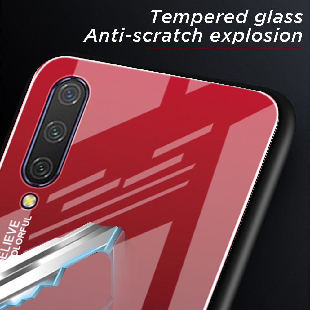 Bakeey-Gradient-Color-Tempered-Glass--Soft-TPU-Back-Cover-Protective-Case-for-Xiaomi-Mi-A3--Xiaomi-M-1558979-8
