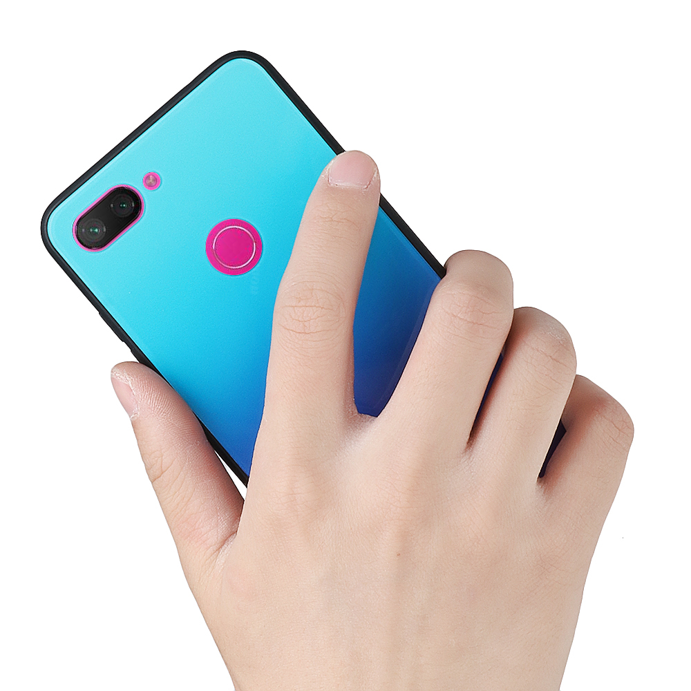 Bakeey-Gradient-Color-Tempered-Glass-Shockproof-Protective-Case-For-Xiaomi-Mi-8-Lite-Non-original-1407234-4