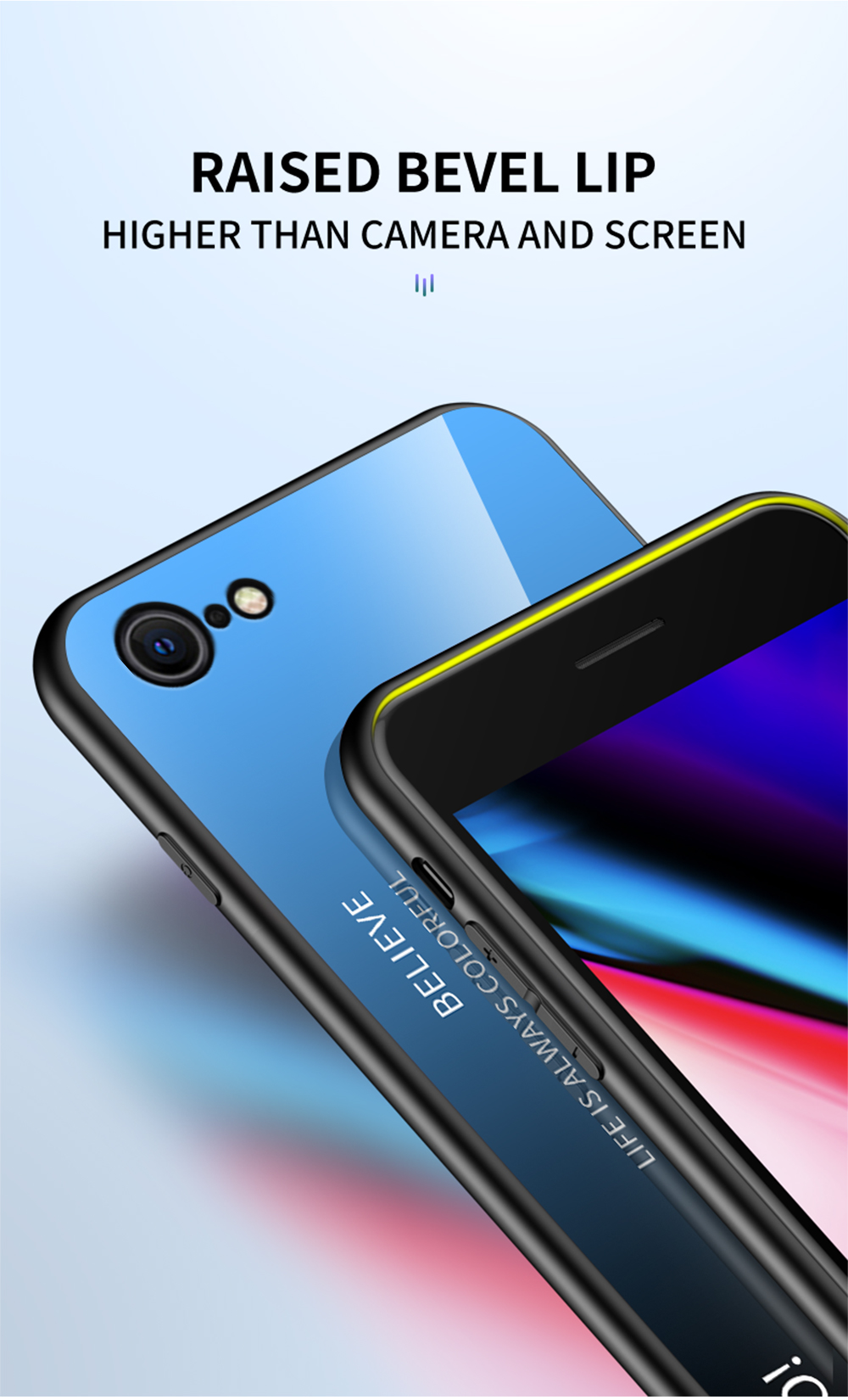 Bakeey-Gradient-Color-Tempered-Glass-Shockproof-Scratch-Resistant-Protective-Case-for-iPhone-SE-2020-1679343-7