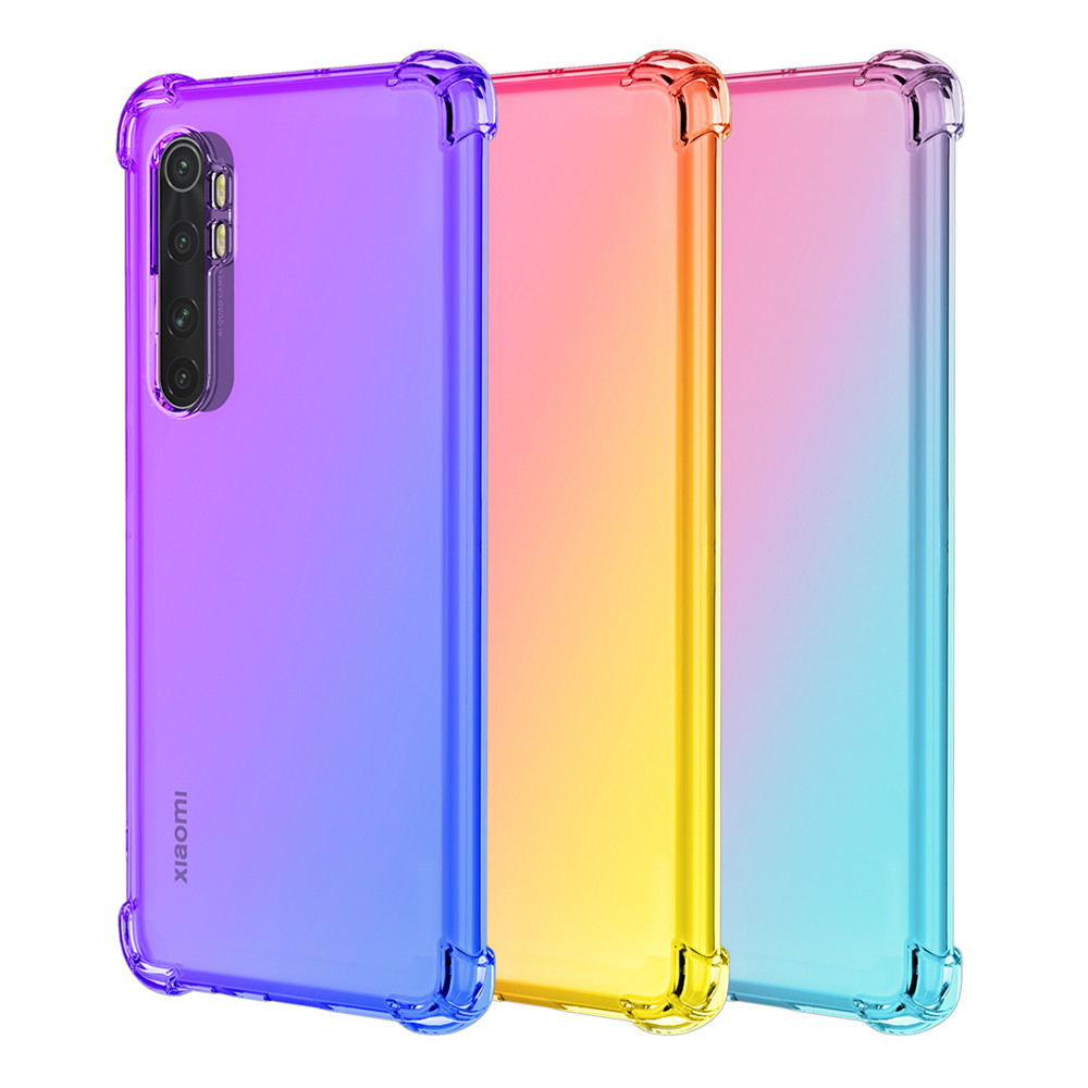 Bakeey-Gradient-Color-with-Four-Corner-Airbag-Shockproof-Translucent-Soft-TPU-Protective-Case-for-Xi-1743969-1