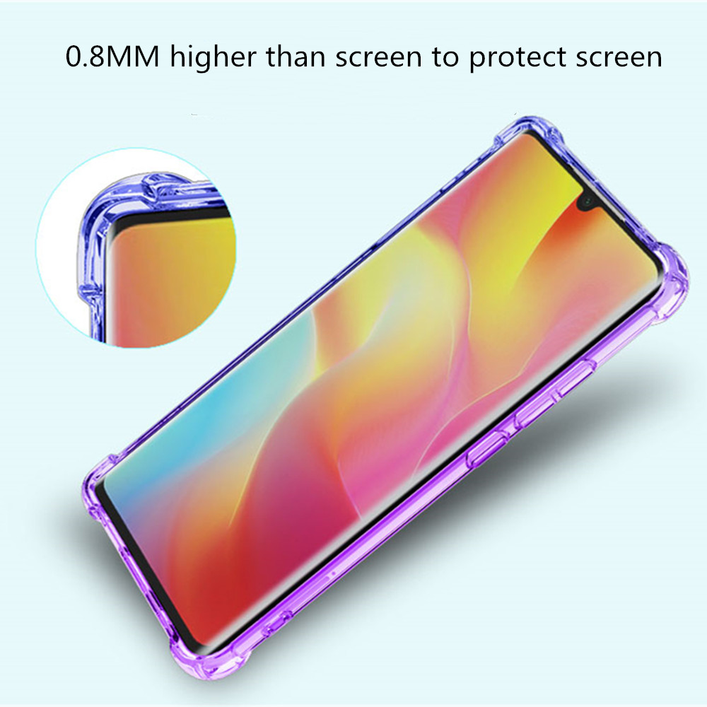 Bakeey-Gradient-Color-with-Four-Corner-Airbag-Shockproof-Translucent-Soft-TPU-Protective-Case-for-Xi-1743969-5