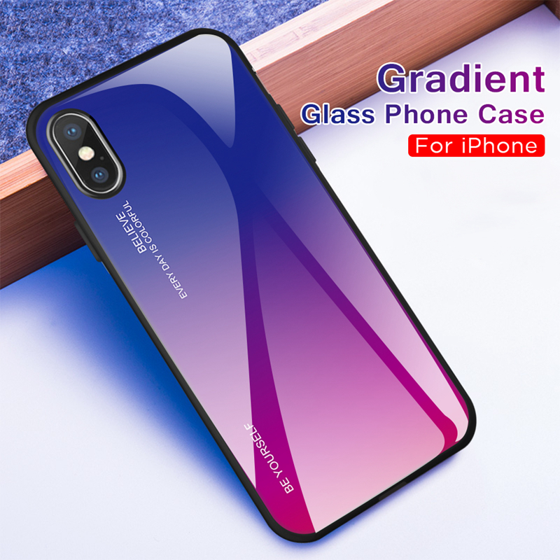Bakeey-Gradient-Scratch-Resistant-Tempered-Glass-Protective-Case-For-iPhone-XXSXRXS-Max-1464933-1