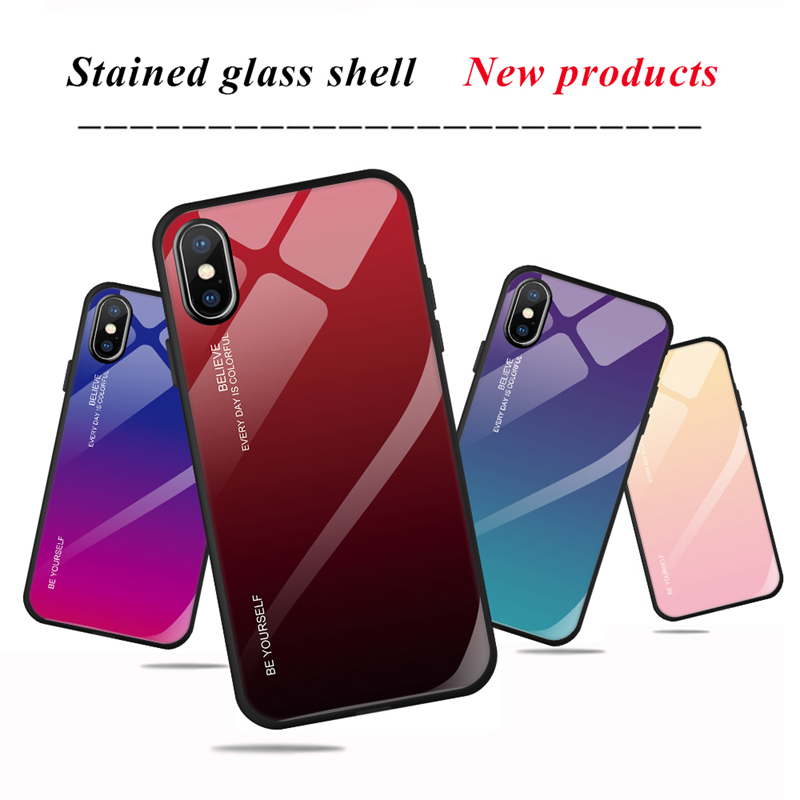 Bakeey-Gradient-Scratch-Resistant-Tempered-Glass-Protective-Case-For-iPhone-XXSXRXS-Max-1464933-2