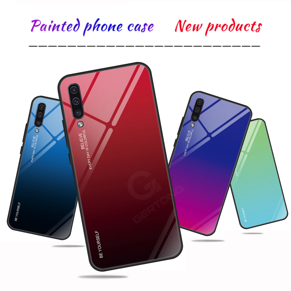 Bakeey-Gradient-Tempered-Glass-Protective-Case-For-Samsung-Galaxy-A70-2019-Scratch-Resistant-Back-Co-1475498-1