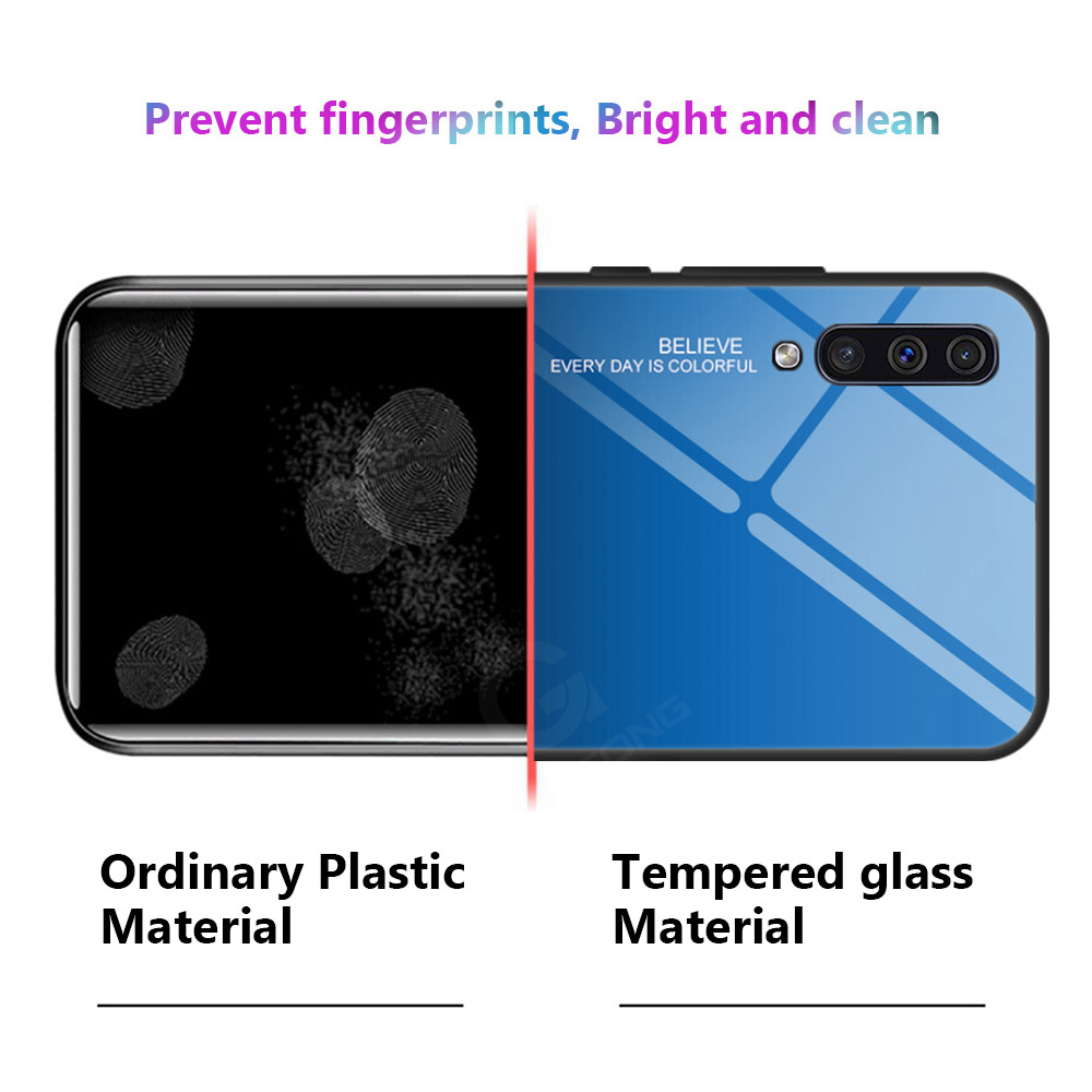 Bakeey-Gradient-Tempered-Glass-Protective-Case-For-Samsung-Galaxy-A70-2019-Scratch-Resistant-Back-Co-1475498-2