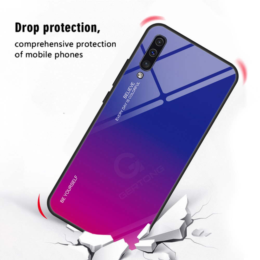 Bakeey-Gradient-Tempered-Glass-Protective-Case-For-Samsung-Galaxy-A70-2019-Scratch-Resistant-Back-Co-1475498-4