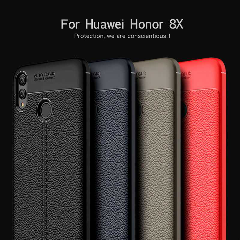 Bakeey-Huawei-Honor-8X-Luxury-Litchi-Pattern-Shockproof-PU-Leather-Protective-Case-1591922-1