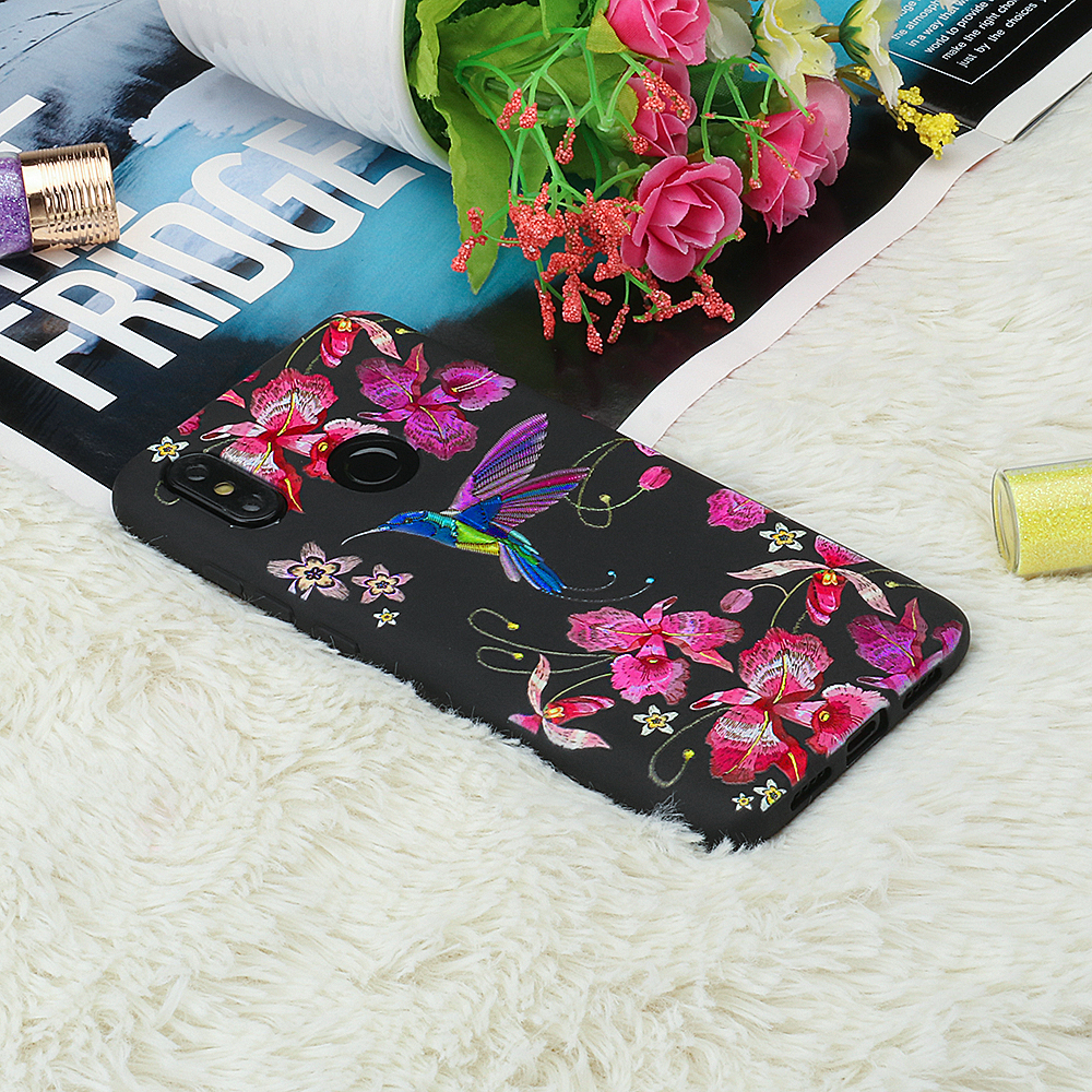 Bakeey-Imitation-Embroidery-Three-Dimensional-Relief-Soft-TPU-Protective-Case-For-Xiaomi-Mi8-Mi-8-1396651-4