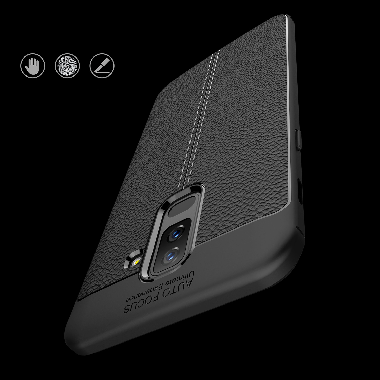 Bakeey-Litchi-Leather-Soft-TPU-Protective-Case-for-Samsung-Galaxy-A6-Plus-2018-1312950-7