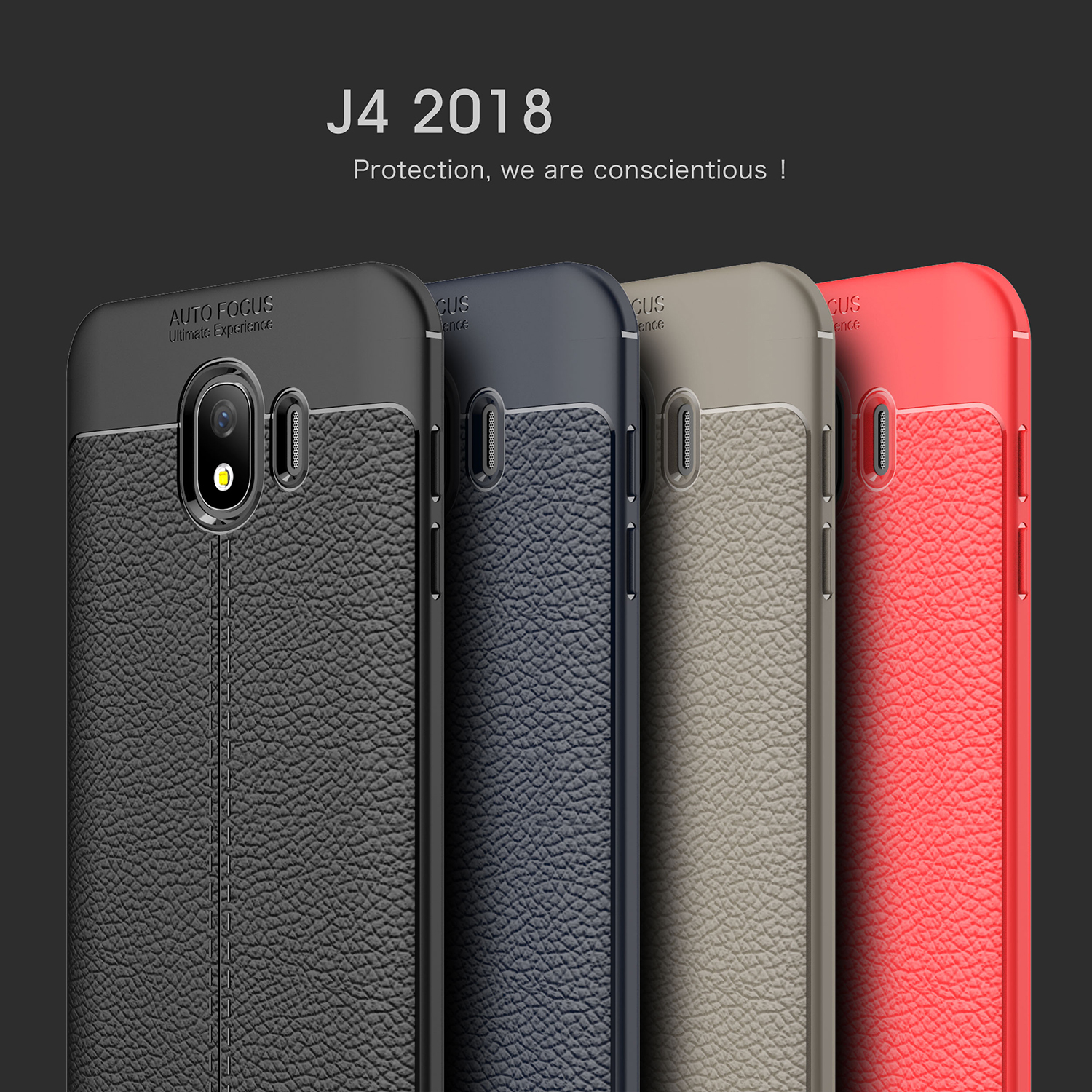Bakeey-Litchi-Leather-Soft-TPU-Protective-Case-for-Samsung-Galaxy-J4-2018-EU-Version-1312875-1