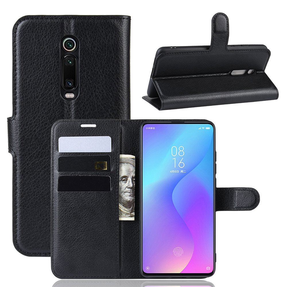 Bakeey-Litchi-Pattern-Shockproof-Flip-with-Card-Slot-Magnetic-PU-Leather-Full-Body-Protective-Case-f-1569223-1