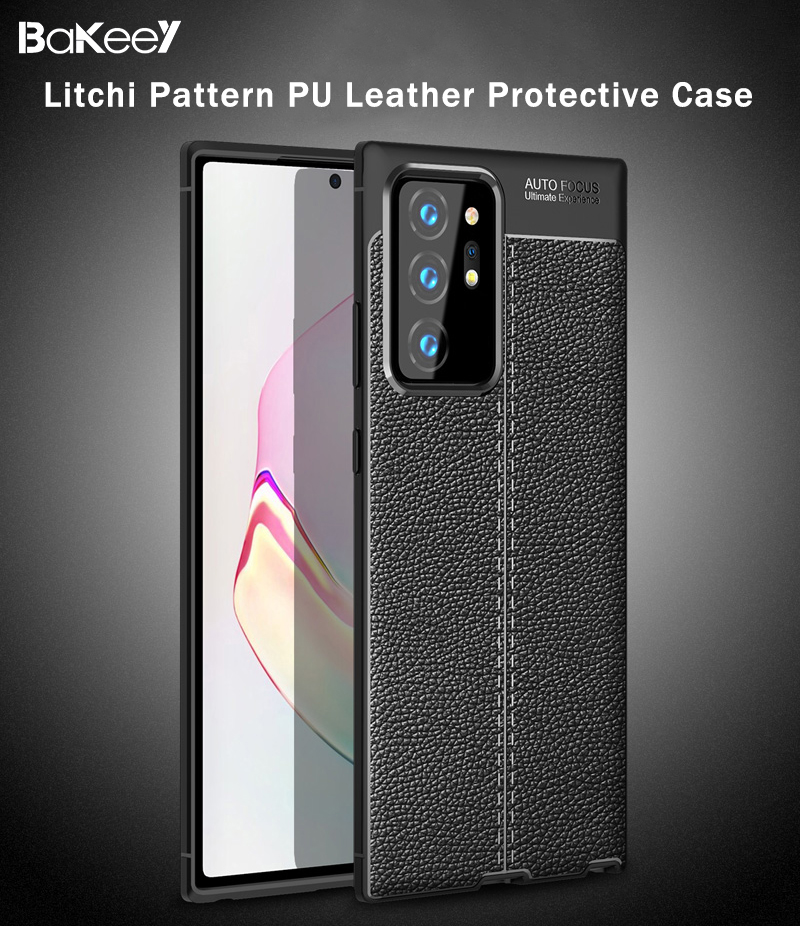 Bakeey-Litchi-Pattern-Shockproof-PU-Leather--TPU-Soft-Protective-Case-for-Samsung-Galaxy-Note-20-Ult-1733182-1
