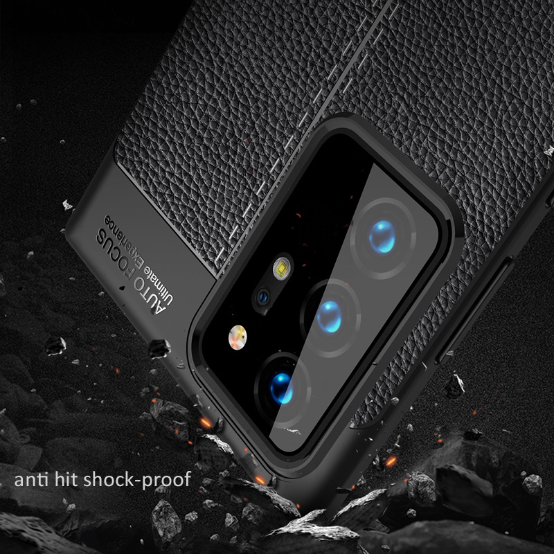 Bakeey-Litchi-Pattern-Shockproof-PU-Leather--TPU-Soft-Protective-Case-for-Samsung-Galaxy-Note-20-Ult-1733182-3