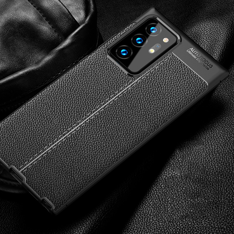 Bakeey-Litchi-Pattern-Shockproof-PU-Leather--TPU-Soft-Protective-Case-for-Samsung-Galaxy-Note-20-Ult-1733182-8
