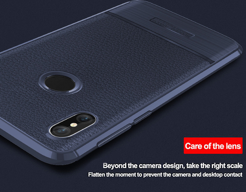 Bakeey-Litchi-Texture-Wire-Drawing-Process-Shockproof-Protective-Case-For-Xiaomi-Mi8-1331132-3