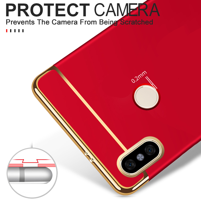 Bakeey-Luxury-3-in-1-Plating-Frame-Splicing-PC-Hard-Protective-Case-For-Xiaomi-Mi-A2--Xiaomi-Mi-6X-N-1305651-3