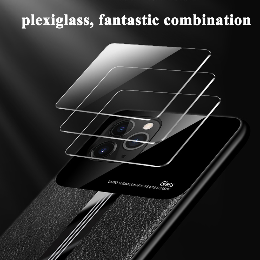 Bakeey-Luxury-Business-PU-Leather-Mirror-Glass-Shockproof-Protective-Case-for-Xiaomi-Mi-Note-10--Xia-1630939-3