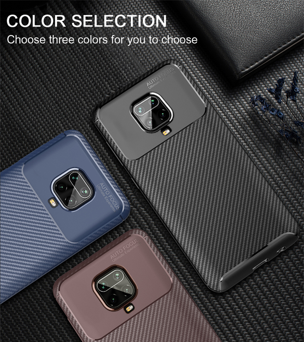 Bakeey-Luxury-Carbon-Fiber-Pattern-Shockproof-Silicone-Protective-Case-for-Xiaomi-Redmi-Note-9S--Red-1667879-10