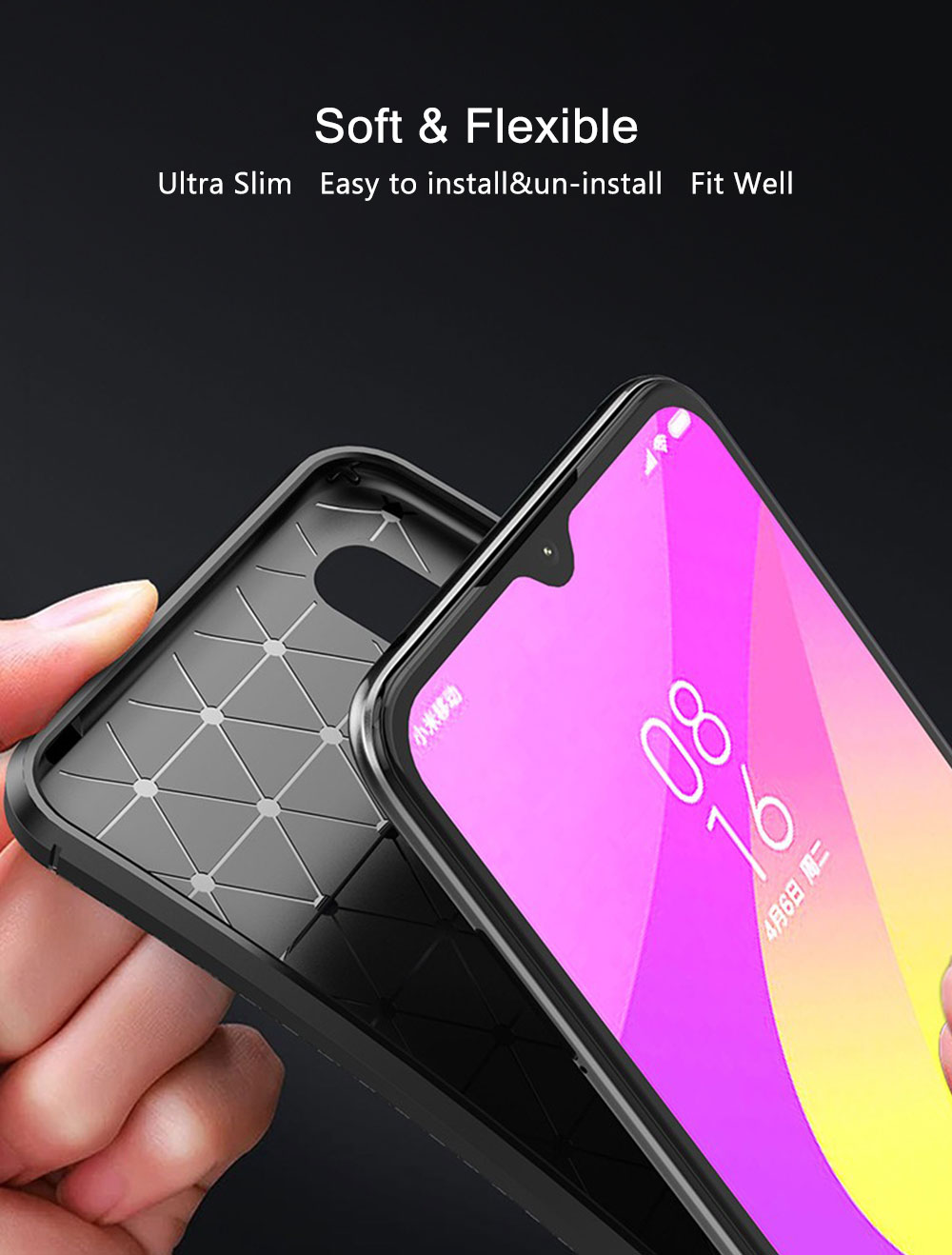 Bakeey-Luxury-Carbon-Fiber-Shockproof-Silicone-Protective-Case-For-Xiaomi-Mi-A3--Xiaomi-Mi-CC9e-Non--1602786-4