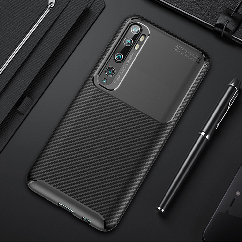 Bakeey-Luxury-Carbon-Fiber-Shockproof-Silicone-Protective-Case-for-Xiaomi-Mi-Note-10--Xiaomi-Mi-Note-1606515-11
