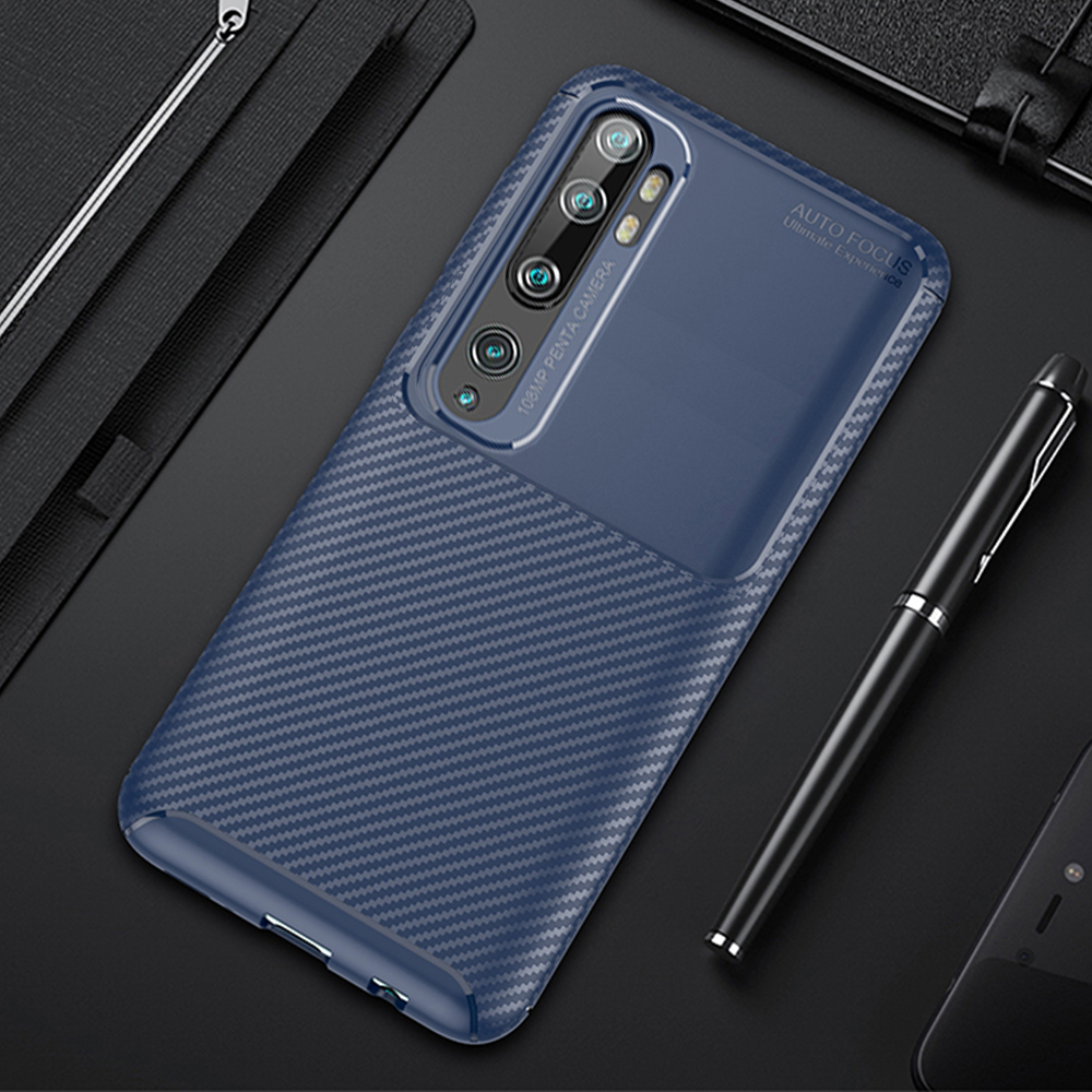 Bakeey-Luxury-Carbon-Fiber-Shockproof-Silicone-Protective-Case-for-Xiaomi-Mi-Note-10--Xiaomi-Mi-Note-1606515-12