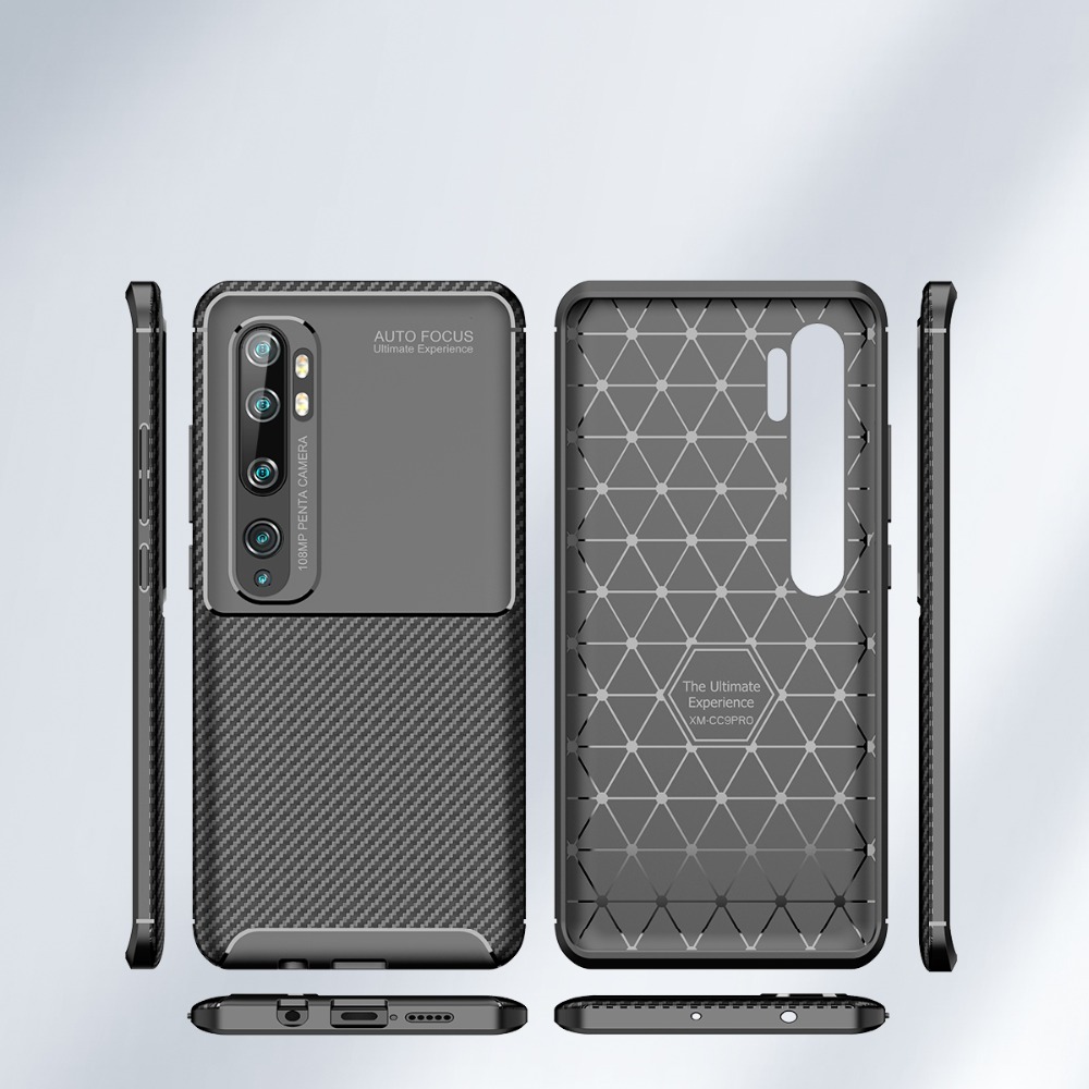 Bakeey-Luxury-Carbon-Fiber-Shockproof-Silicone-Protective-Case-for-Xiaomi-Mi-Note-10--Xiaomi-Mi-Note-1606515-9