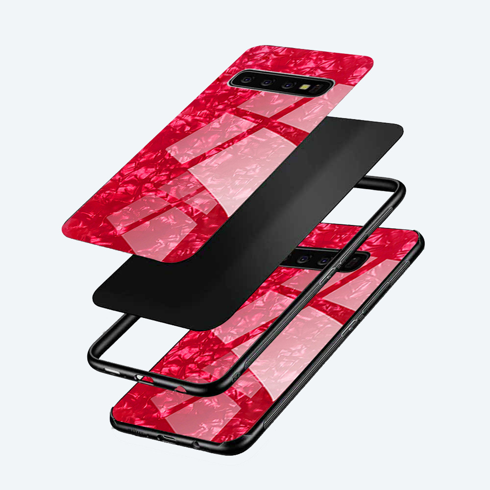 Bakeey-Luxury-Conch-Shell-Anti-scratch-Tempered-Glass-Protective-Case-for-Samsung-Galaxy-S10-1494851-2