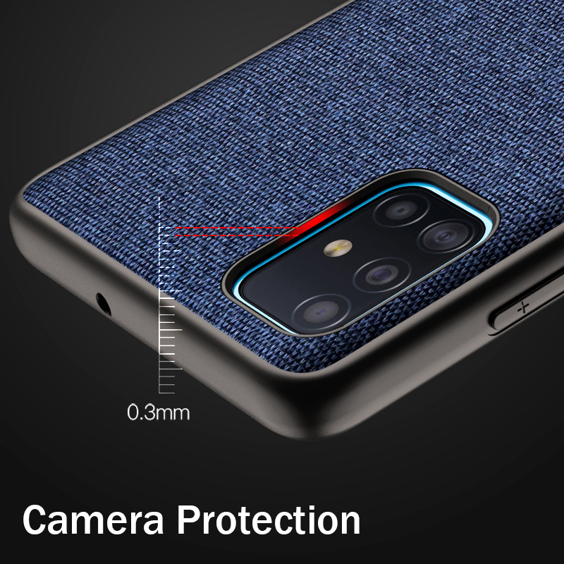 Bakeey-Luxury-Cotton-Cloth-Shockproof-Anti-sweat-Protective-Case-for-Samsung-Galaxy-A51-2019-1639254-5