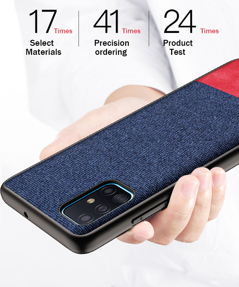 Bakeey-Luxury-Cotton-Cloth-Shockproof-Anti-sweat-Protective-Case-for-Samsung-Galaxy-A71-2019-1639253-3