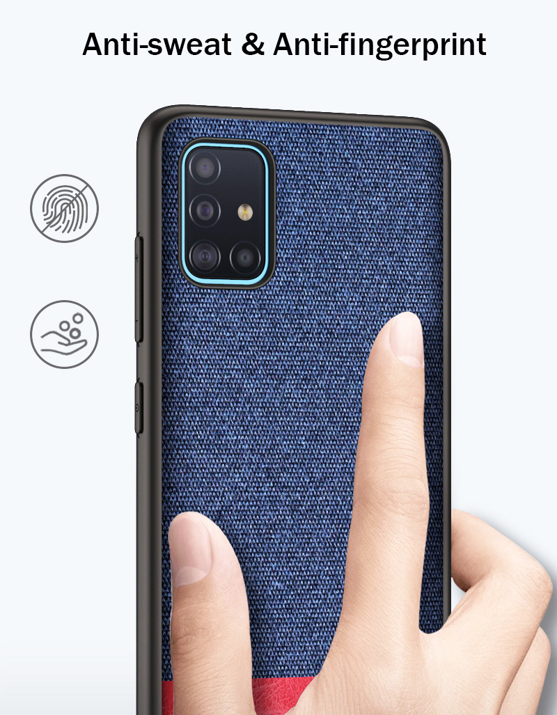 Bakeey-Luxury-Cotton-Cloth-Shockproof-Anti-sweat-Protective-Case-for-Samsung-Galaxy-A71-2019-1639253-4