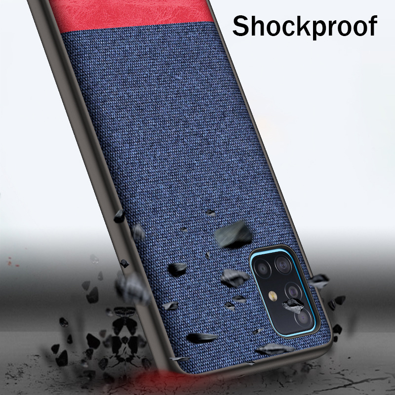 Bakeey-Luxury-Cotton-Cloth-Shockproof-Anti-sweat-Protective-Case-for-Samsung-Galaxy-A71-2019-1639253-6