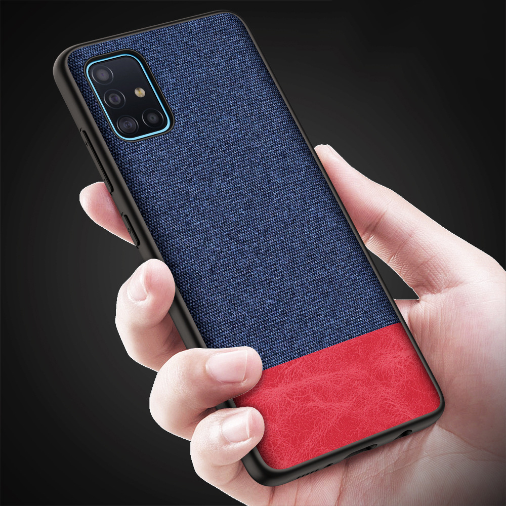 Bakeey-Luxury-Cotton-Cloth-Shockproof-Anti-sweat-Protective-Case-for-Samsung-Galaxy-A71-2019-1639253-8