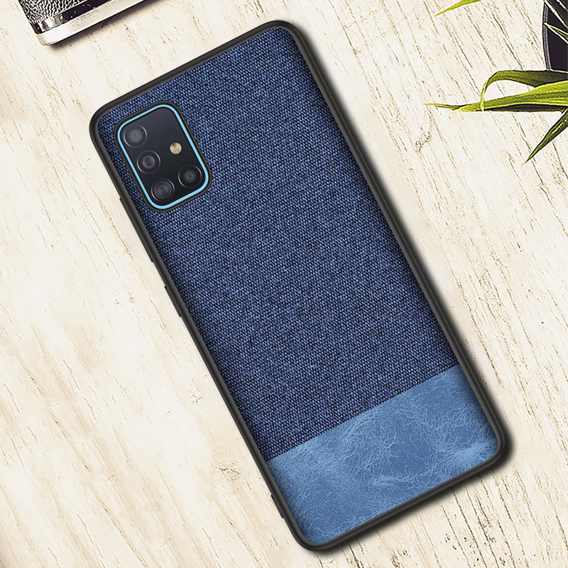 Bakeey-Luxury-Cotton-Cloth-Shockproof-Anti-sweat-Protective-Case-for-Samsung-Galaxy-A71-2019-1639253-10