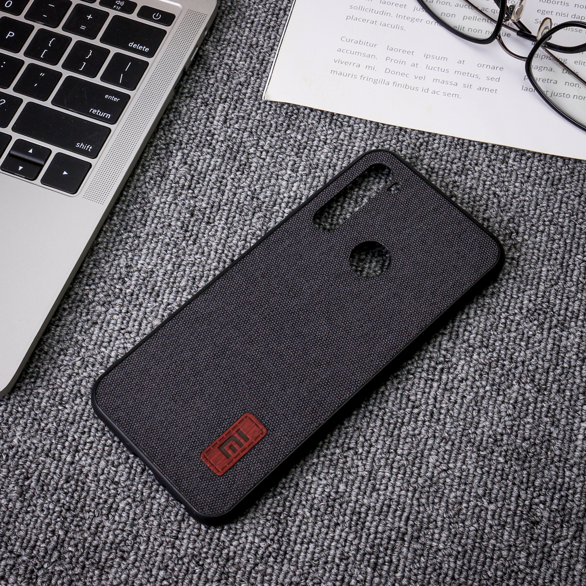 Bakeey-Luxury-Fabric-Splice-Soft-Silicone-Edge-Shockproof-Protective-Case-For-Xiaomi-Redmi-Note-8T-1607253-11