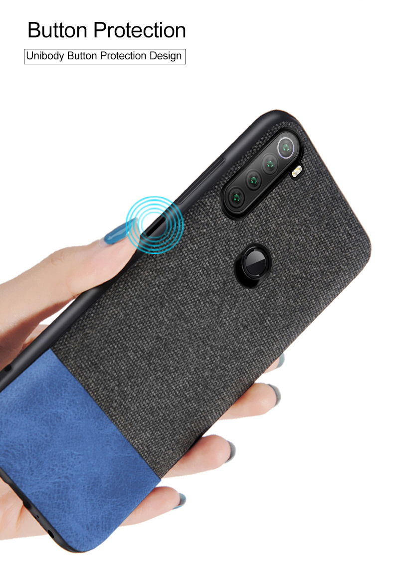 Bakeey-Luxury-Fabric-Splice-Soft-Silicone-Edge-Shockproof-Protective-Case-For-Xiaomi-Redmi-Note-8T-1607253-5