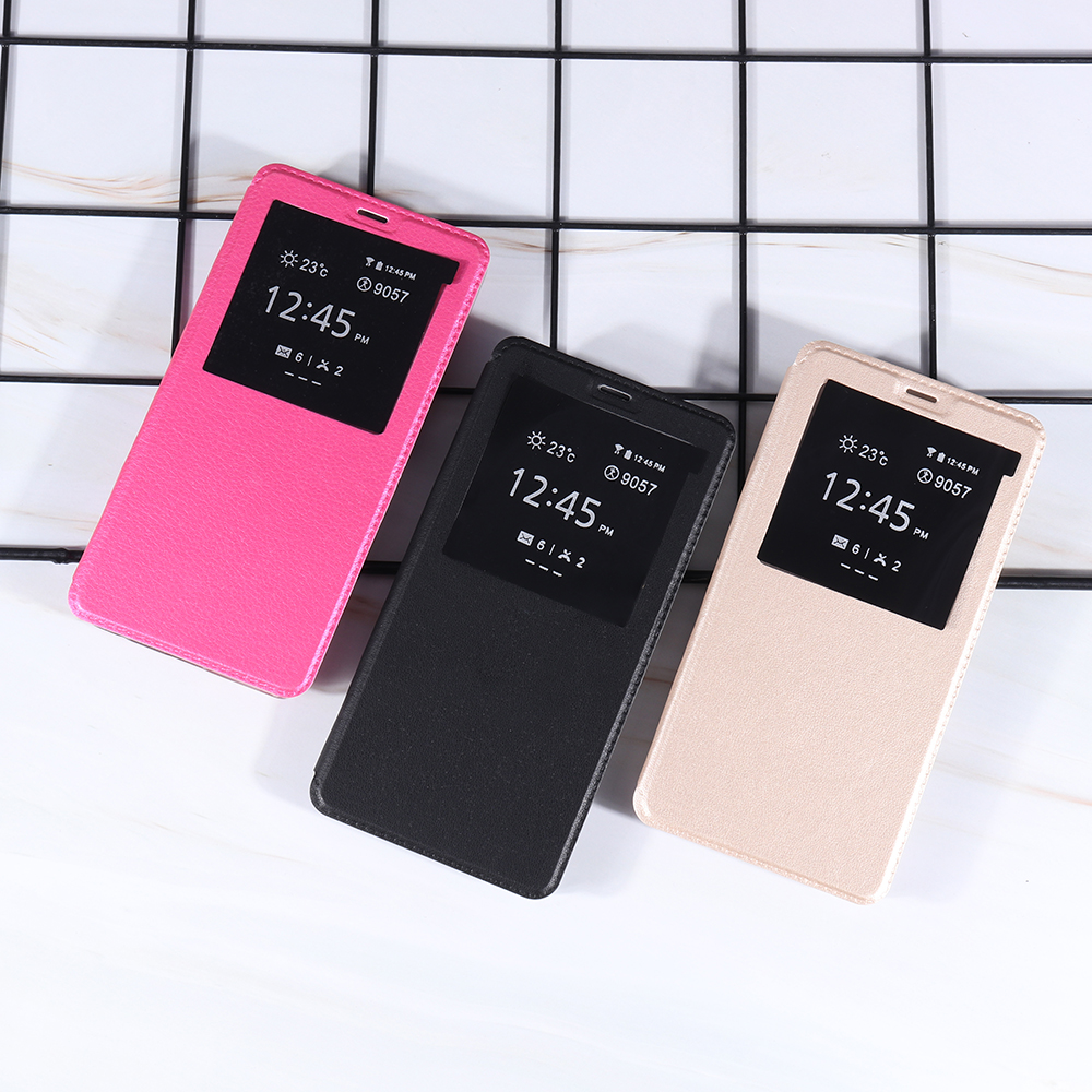 Bakeey-Luxury-Flip-with-View-Window-PU-Leather-Full-Body-Protective-Case-for-Xiaomi-Redmi-8A-Non-ori-1614680-1