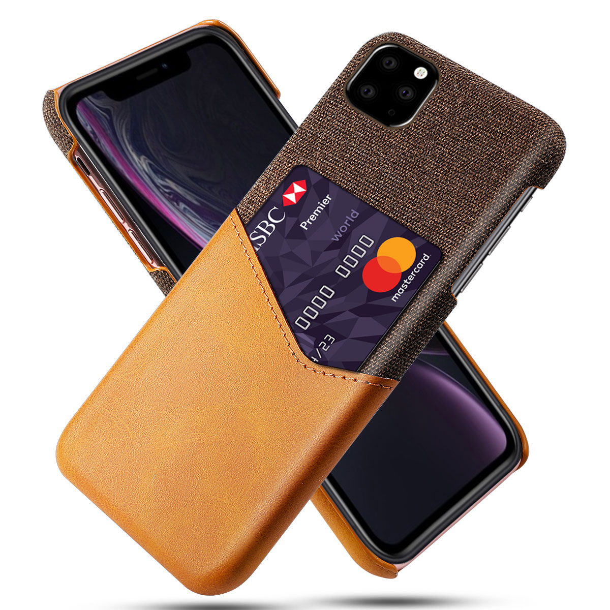 Bakeey-Luxury-PU-Leather-Cloth-with-Card-Slot-Shockproof-Anti-scratch-Protective-Case-for-iPhone-11--1610634-5